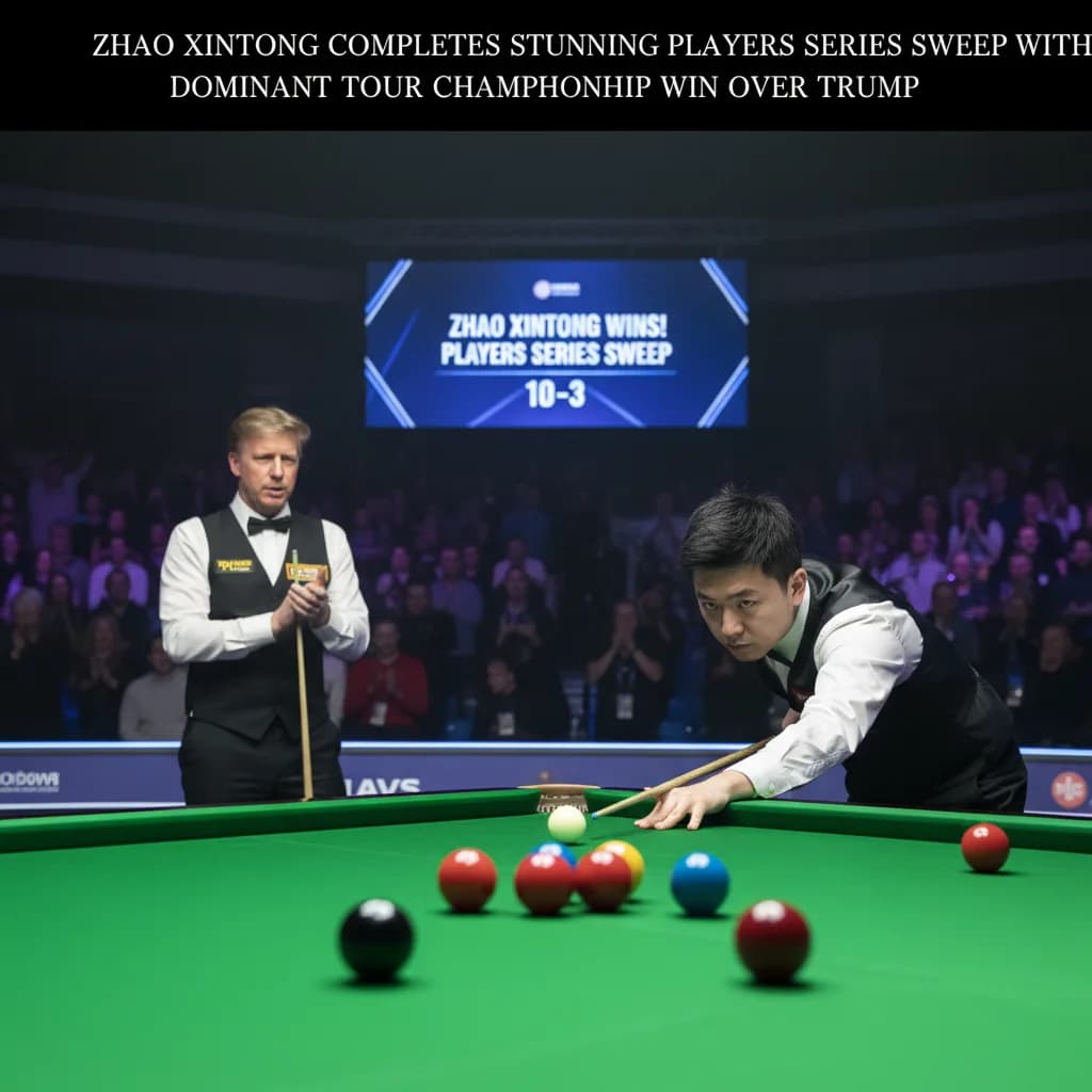Zhao Xintong Completes Stunning Players Series Sweep With Dominant Tour Championship Win Over Trump