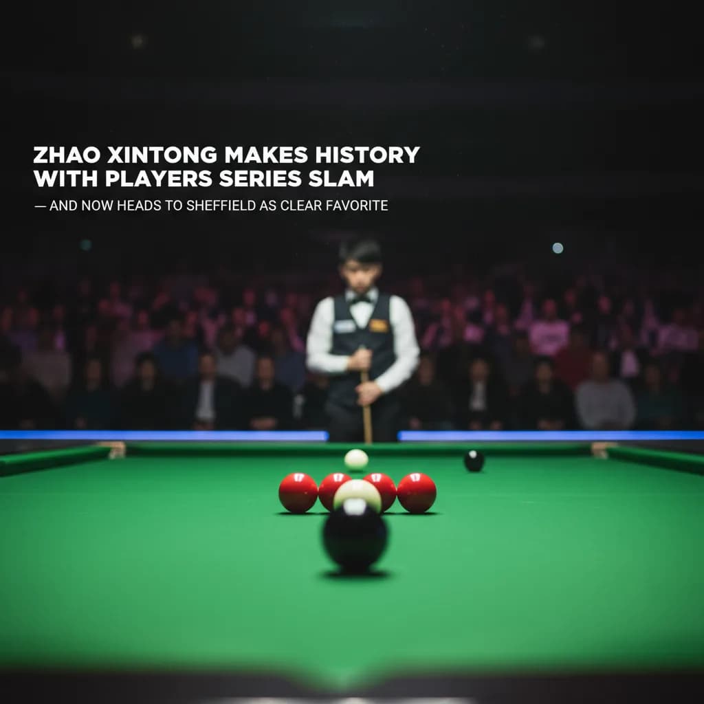 Zhao Xintong Makes History With Players Series Slam — And Now Heads To Sheffield As Clear Favourite