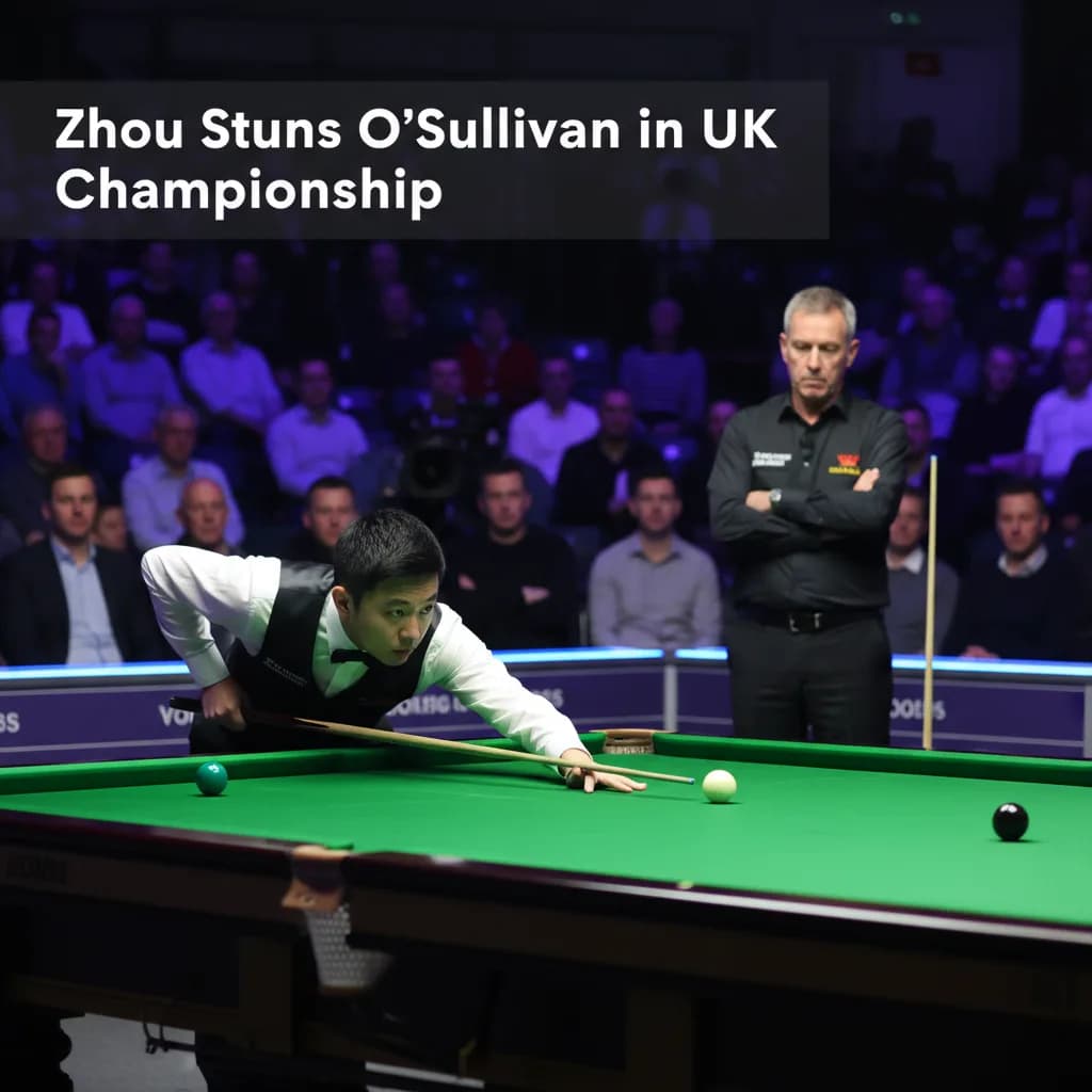 Zhou Stuns O'Sullivan in UK Championship